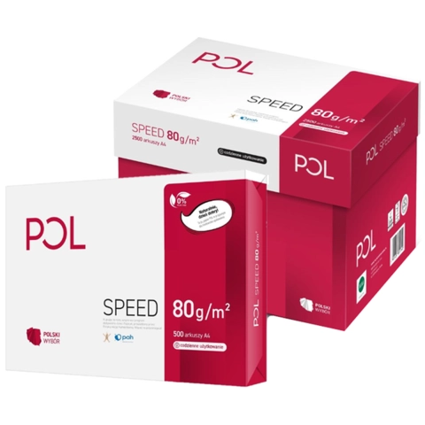 Papier ksero POLspeed 153 CIE | A4 | 80g | 500 arkuszy | Klasa C - 1 RYZA
